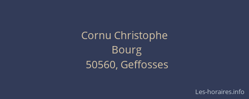 Cornu Christophe