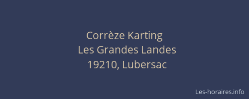 Corrèze Karting