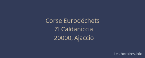Corse Eurodéchets