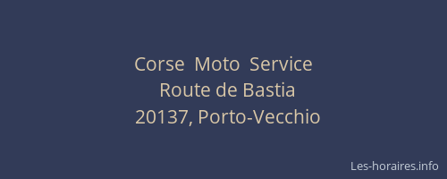 Corse  Moto  Service