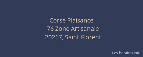 Corse Plaisance
