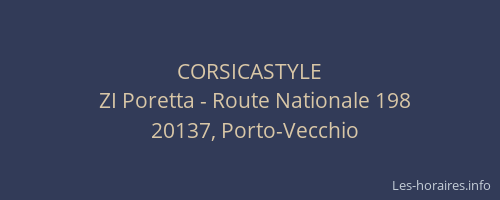 CORSICASTYLE