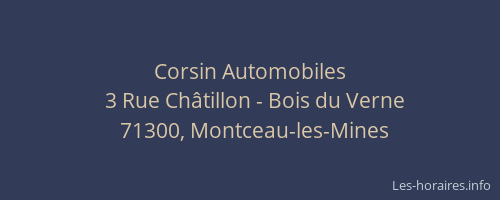 Corsin Automobiles