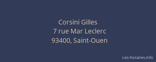 Corsini Gilles
