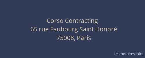 Corso Contracting