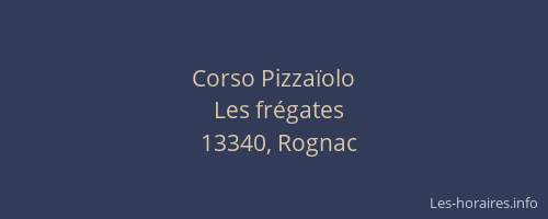 Corso Pizzaïolo