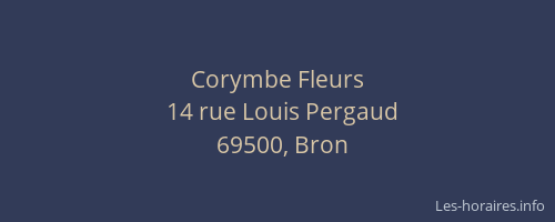Corymbe Fleurs
