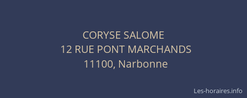 CORYSE SALOME