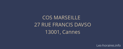 COS MARSEILLE