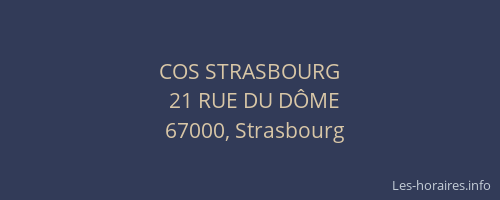 COS STRASBOURG