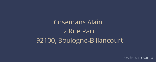 Cosemans Alain