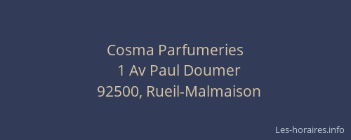 Cosma Parfumeries