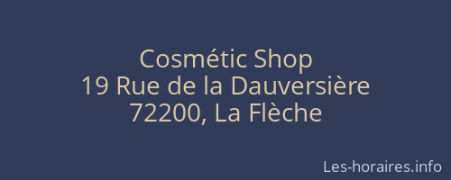 Cosmétic Shop