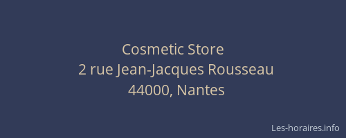Cosmetic Store