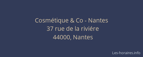 Cosmétique & Co - Nantes