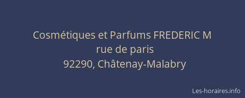 Cosmétiques et Parfums FREDERIC M