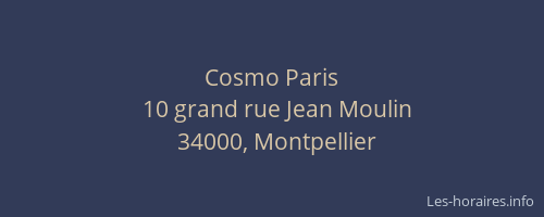 Cosmo Paris