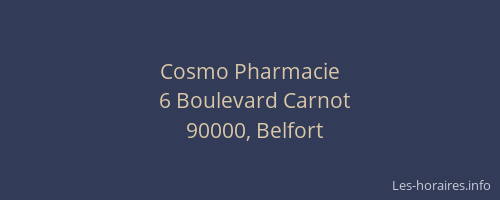 Cosmo Pharmacie