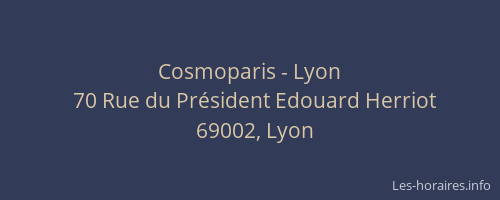 Cosmoparis - Lyon