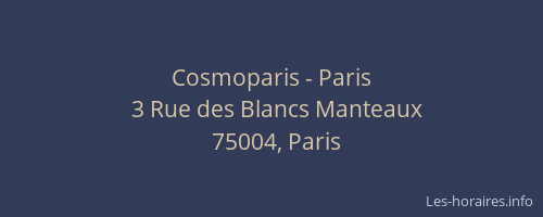 Cosmoparis - Paris