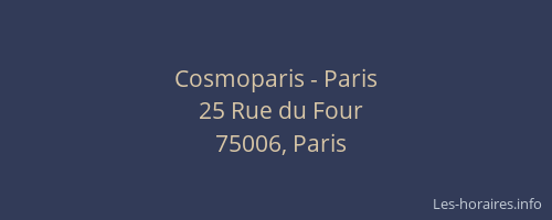 Cosmoparis - Paris