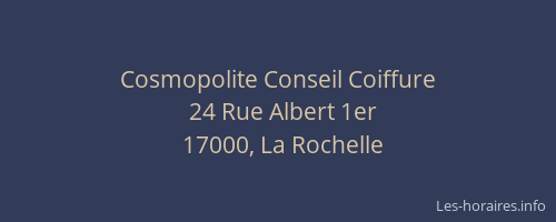 Cosmopolite Conseil Coiffure