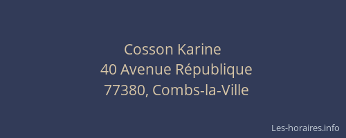 Cosson Karine