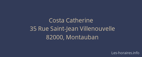 Costa Catherine
