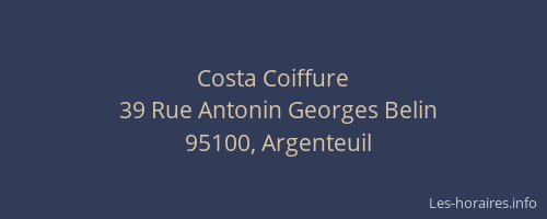 Costa Coiffure