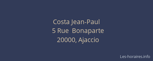 Costa Jean-Paul