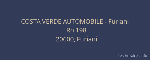 COSTA VERDE AUTOMOBILE - Furiani
