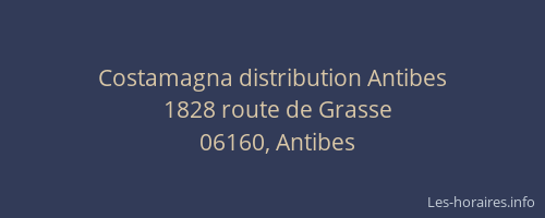 Costamagna distribution Antibes