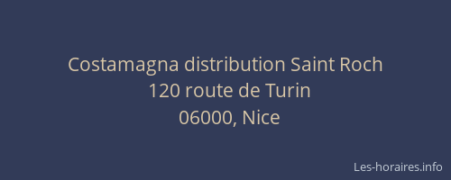 Costamagna distribution Saint Roch