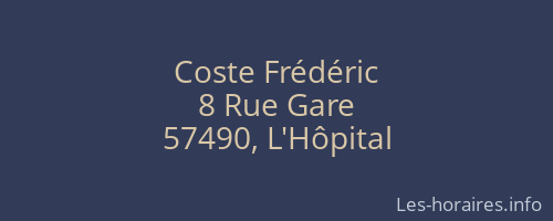 Coste Frédéric