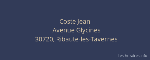 Coste Jean