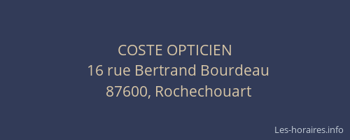 COSTE OPTICIEN