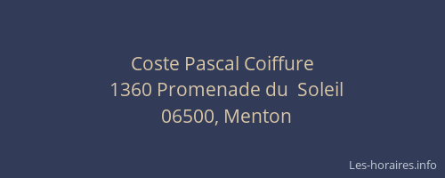 Coste Pascal Coiffure