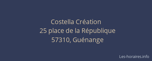 Costella Cr&eacute;ation