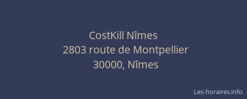 CostKill Nîmes