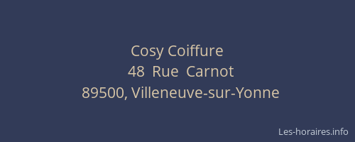 Cosy Coiffure