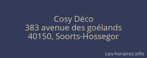 Cosy Déco