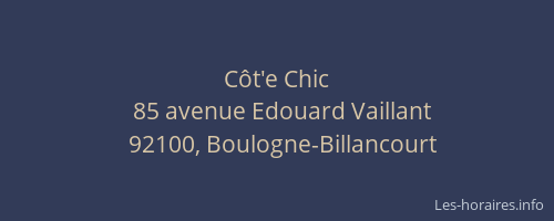 Côt'e Chic