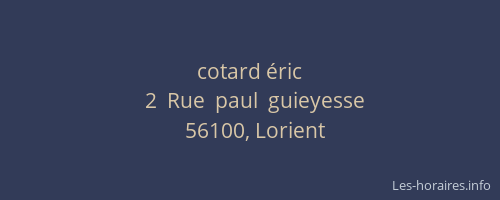 cotard éric