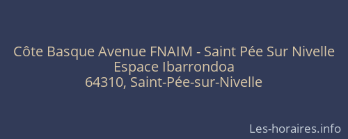 Côte Basque Avenue FNAIM - Saint Pée Sur Nivelle