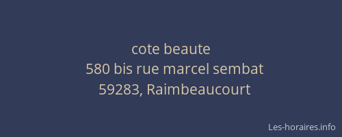 cote beaute