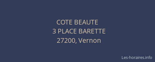 COTE BEAUTE