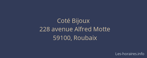 Coté Bijoux