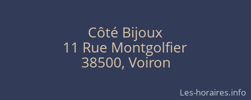 Côté Bijoux