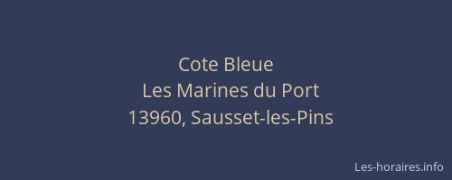 Cote Bleue