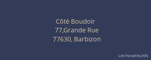 Côté Boudoir